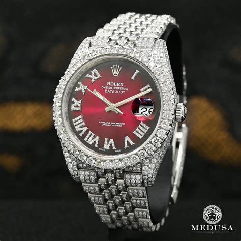 rolex rojo con numeros romanos|Rolex Datejust .